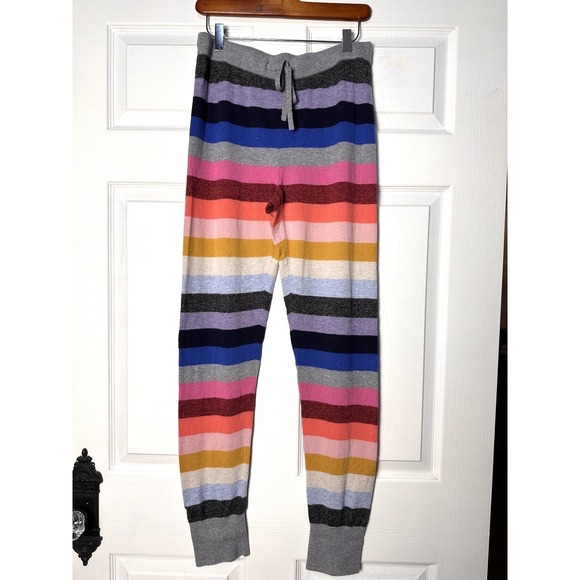GAP Pants - Gap Women's Rainbow Retro Crazy Striped Artsy Colorful Sweater Leggings Pants M